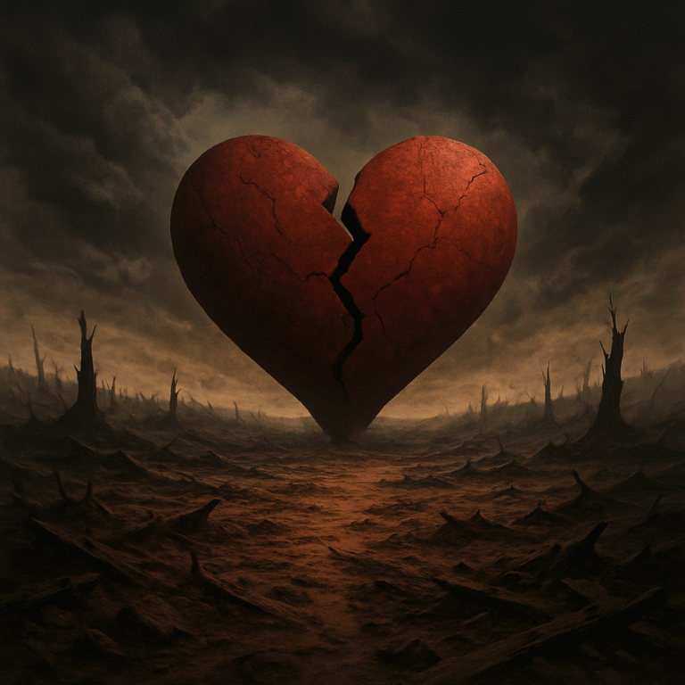 Gebroken-hart-in-verwoest-landschap
